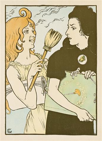 EUGÈNE GRASSET (1841-1917). [L'ESTAMPE ET L'AFFICHE]. 1897. 23½x17¼ inches, 59¾x44 cm.                                                           